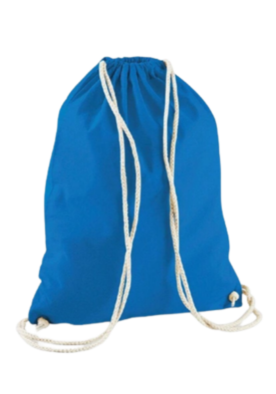 Kokvilnas gaisu caurlaidīga sporta soma bez apdrukas